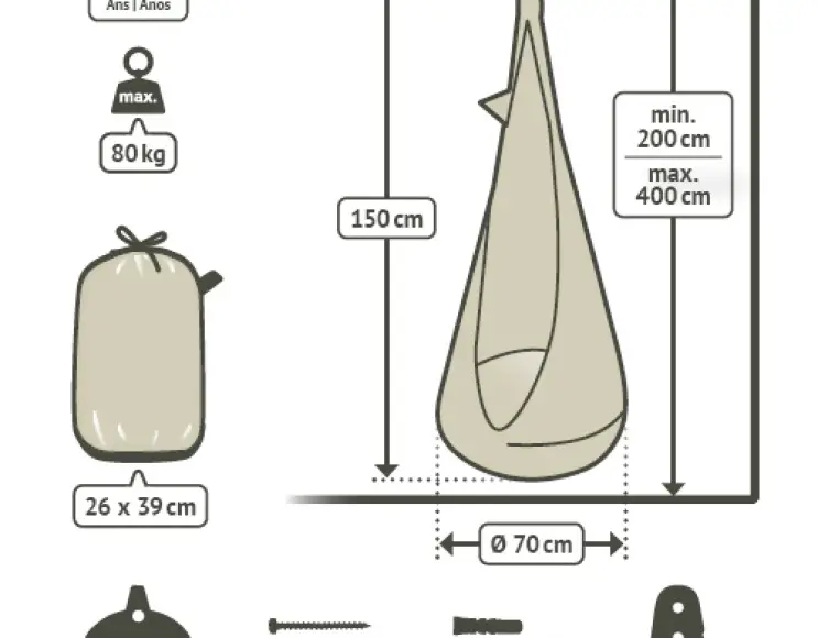 FROSCH MODELL HÄNGESTUHL IN TROPFENFORM